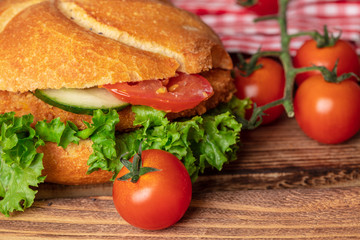 Schnitzelsemmel