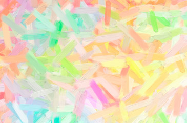 Abstract illustration of blue, orange Oil Paint with big brush background