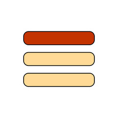 Fototapeta premium menu vector icon