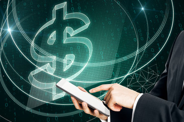 Money and e-commerce concept