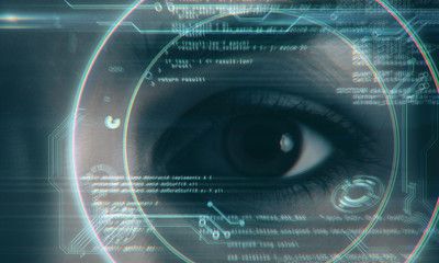 Face ID and biometrics concept