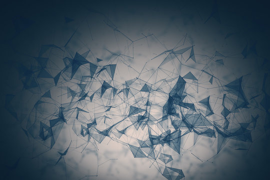 Abstract polygonal backdrop