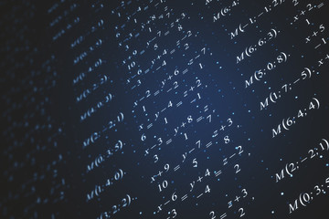 Creative mathematical formulas wallpaper