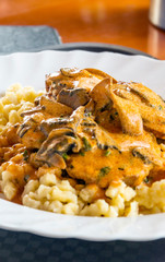 Goulash tipycal hungarian food served on a plate