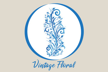 Fototapeta na wymiar Vintage floral card