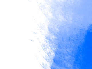Gentle blue watercolor abstraction on white paper.