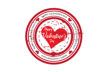Valentines heart seal stamp