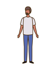 Obraz premium young man standing in white background
