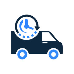 On-Time Delivery / Schedule Pickup Icon © hr-gold
