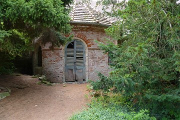 Fototapeta premium ruin of ancient garden house