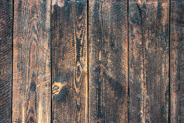 Tło z desek w pomarańczowo czarnym kolorze © Monika