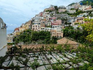 arial view of positano 