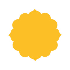 colorful flower of the india icon