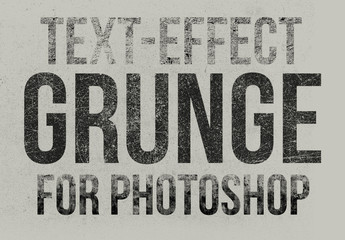 Grunge Text Effect Mockup