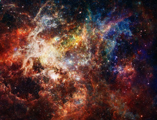 Naklejka premium Big Babies in the Rosette Nebula