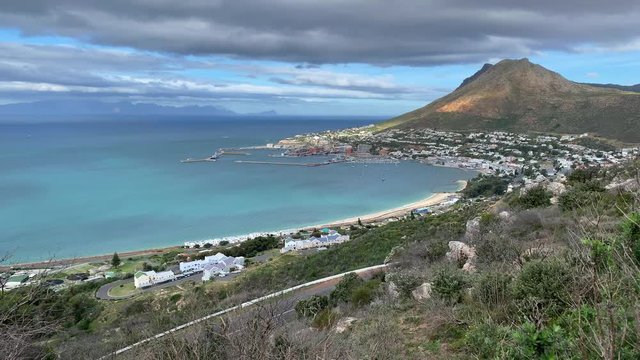 View of Simon's Town bay in the Wester Cape.