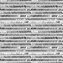 Brush strokes grunge zig zag seamless pattern. Vector chevron and herringbone fabric ornament.