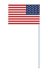 Fototapeta premium united states flag icon cartoon