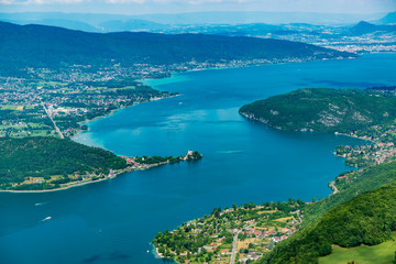 Beautiful Lake Annecy from above.