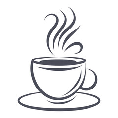 Сoffee cup icon - obrazy, fototapety, plakaty