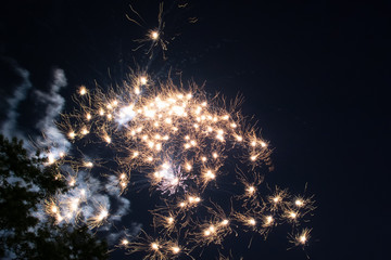 Fireworks celebration in the sky