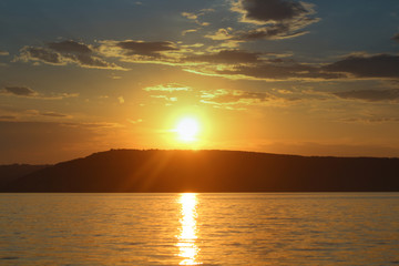 Obraz premium sunset over the sea