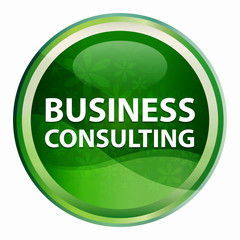 Business Consulting Natural Green Round Button