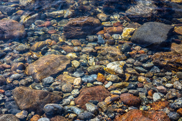 Colored Rocks Under Clear Water 8