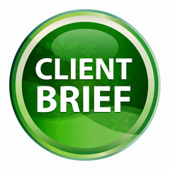 Client Brief Natural Green Round Button