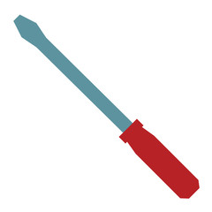 screwdriver equipment tool icon cartoon