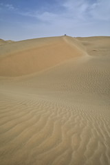 Shifting sand dunes-Takla Makan Desert. Yutian Keriya county-Xinjiang Uyghur region-China-0321