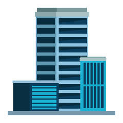 building urban architecture icon cartoon