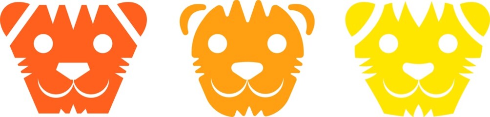 tiger animal stencil art set