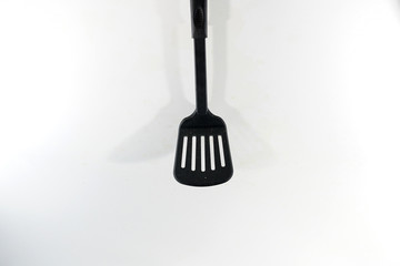 A spatula, also pan knife, slot turner, baking shovel, roasting turner, frying pan, Nehmgerät or kitchen friend called, is a kitchen appliance for turning food in the pan.