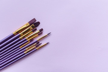 a set of new art brushes