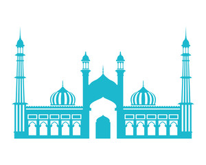 edification of gateway of india isolated icon