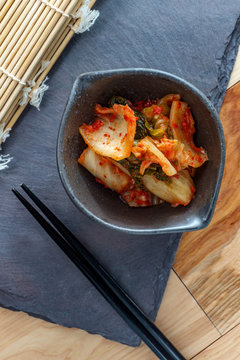 Bowl Spicy Korean Kimchi