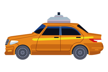 taxi cab car icon cartoon