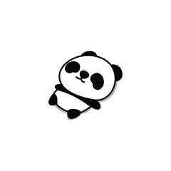 Lazy panda sleeping cartoon icon, vector illustration © Totostarkk9456