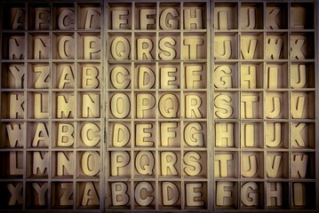 Alphabet wooden letters 