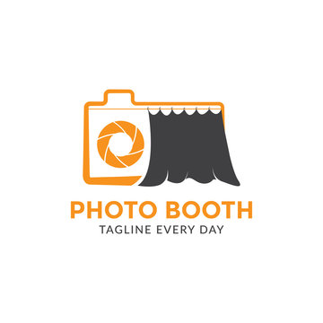 Photo booth logo design template