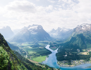 View of Rampestreken in norther Norway