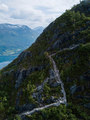 View of Rampestreken in norther Norway