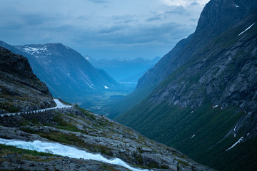 Fototapeta na wymiar Trollstigen Landscape in Norway, Europe