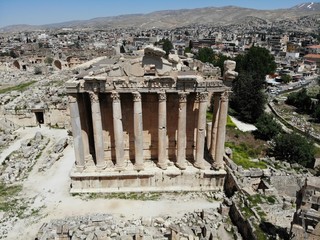 Antique city Baalbek, Lebanon.  Photo from above by DJI.
