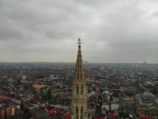 Fototapeta premium Brussel, Belgium. Photo from above by DJI. Amazing view