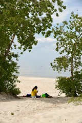 ALONE AT THE BEACH