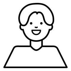 happy young man avatar character