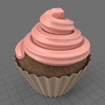 Frosted cupcake