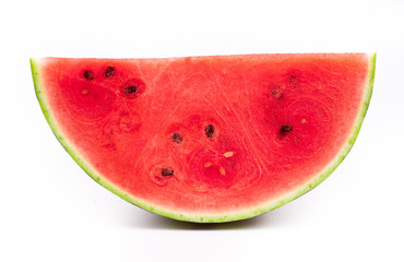 ripe watermelon on white background